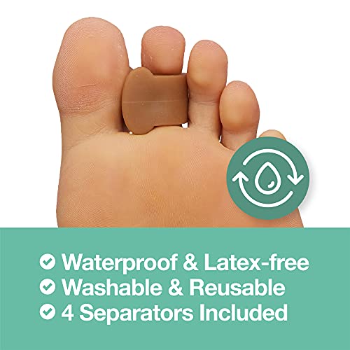 ZenToes Gel Toe Separators for Overlapping Toes, Bunions, Big Toe Alignment, ...