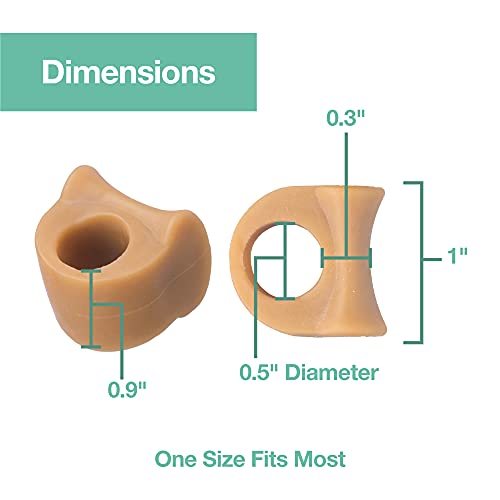 ZenToes Gel Toe Separators for Overlapping Toes, Bunions, Big Toe Alignment, ...