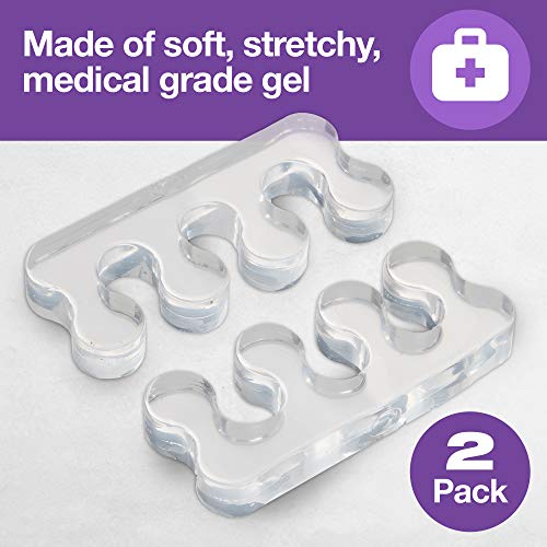ZenToes Gel Toe Separators for Pedicure, Nail Polish, Toenail Trimming - Set ...