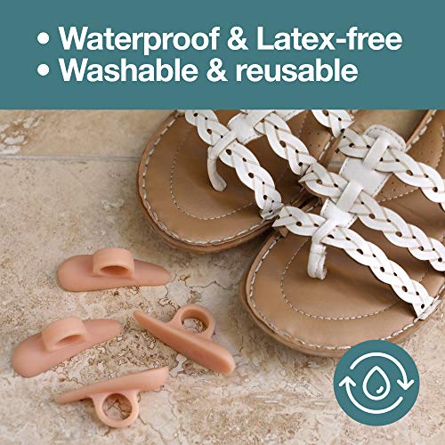 ZenToes Hammer Toe Straightener and Corrector 4 Pack Crests Relieve Foot Pain...