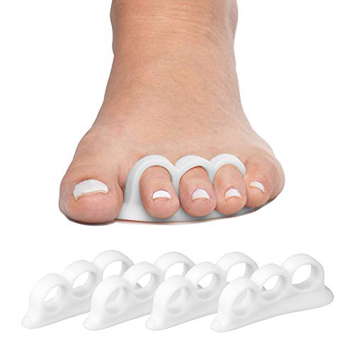 ZenToes Hammer Toe Straightener and Corrector 4 Pack Soft Gel Crests Splints ...