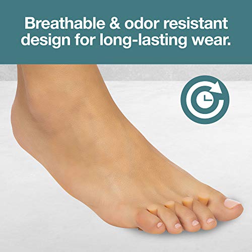 ZenToes Hammer Toe Straightener Crest with No Loop 4 Count Gel Spacer Splint ...