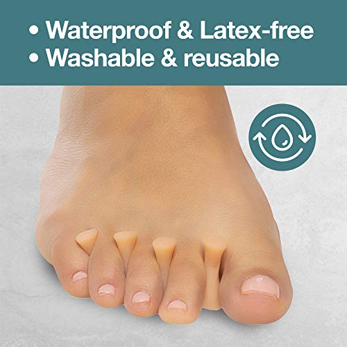 ZenToes Hammer Toe Straightener Crest with No Loop 4 Count Gel Spacer Splint ...