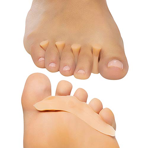 ZenToes Hammer Toe Straightener Crest with No Loop 4 Count Gel Spacer Splint ...
