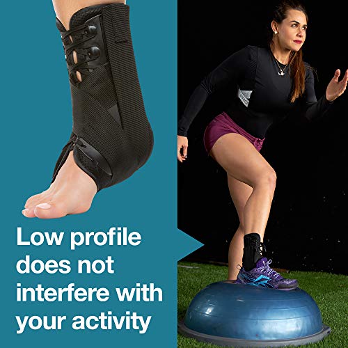 ZenToes Lace Up Ankle Brace for Women and Men, Adjustable Compression Straps,...