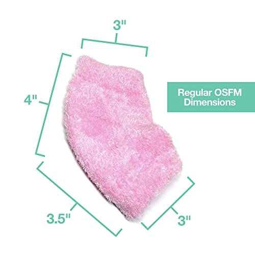 ZenToes Moisturizing Heel Socks 2 Pairs Gel Lined Fuzzy Toeless Spa Socks to ...