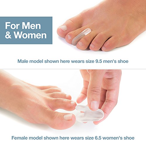 ZenToes Toe Separators for Bunion Pain Relief Set of 6 Flared Gel Straightene...