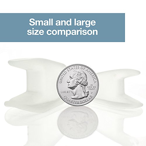 ZenToes Toe Separators for Bunion Pain Relief Set of 6 Flared Gel Straightene...