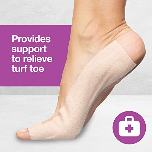 ZenToes Turf Toe T-Straps - 10 Pack Moleskin Splints for Big Toe Injuries - A...