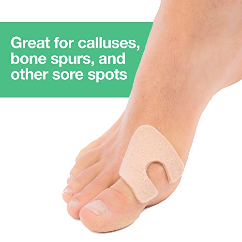 ZenToes U-Shaped Felt Callus Pads | Protect Calluses from Rubbing on Shoes | ...