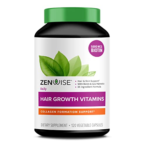 Zenwise Hair Growth Vitamins - Hair Loss Treatment with Biotin, Saw Palmetto ...