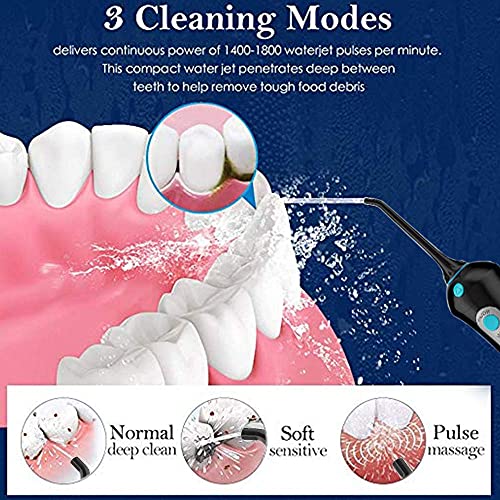 Water Flosser Cordless Teeth Cleaner, Professional Wate Flosser Oral Care for...