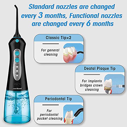Water Flosser Cordless Teeth Cleaner, Professional Wate Flosser Oral Care for...