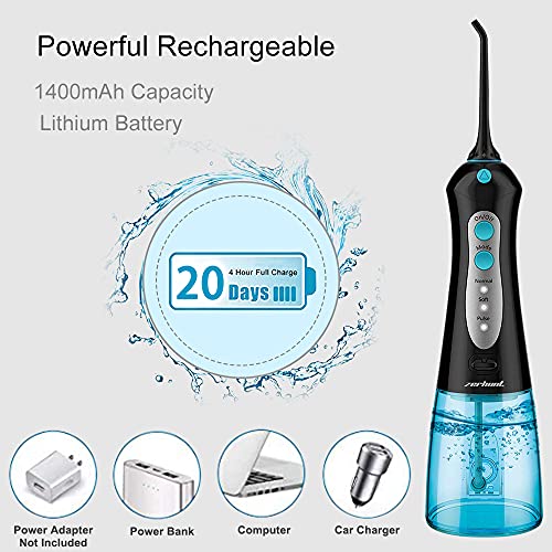 Water Flosser Cordless Teeth Cleaner, Professional Wate Flosser Oral Care for...