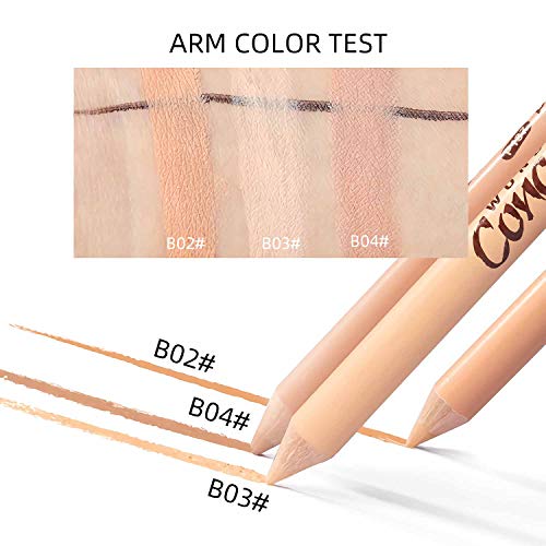 SUMEITANG 12 Packs Wonder Concealer Pencil Tricolor Combination Makeup Contou...