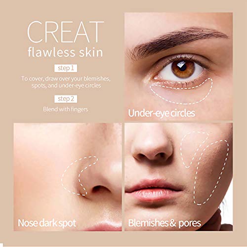 SUMEITANG 12 Packs Wonder Concealer Pencil Tricolor Combination Makeup Contou...