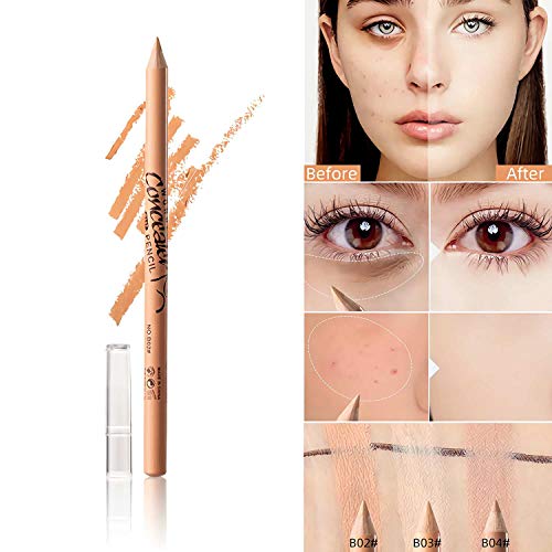 SUMEITANG 12 Packs Wonder Concealer Pencil Tricolor Combination Makeup Contou...