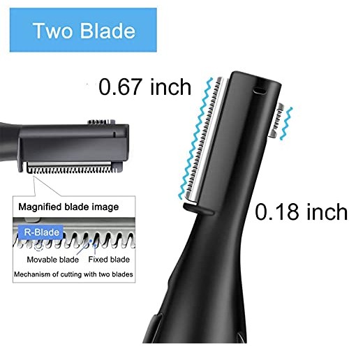 Zexeller 9 in 1 Eyebrow Trimmer Precision Razor Electric Facial Hair Remover ...