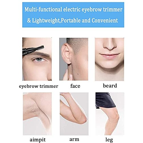 Zexeller 9 in 1 Eyebrow Trimmer Precision Razor Electric Facial Hair Remover ...