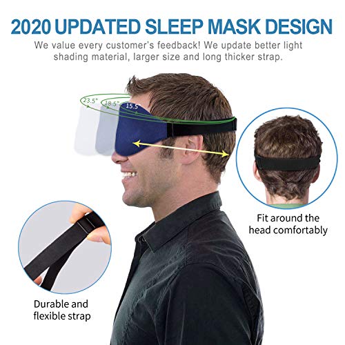 3D Sleep Mask, New Arrival Sleeping Eye Mask for Women Men, Contoured Cup Nig...
