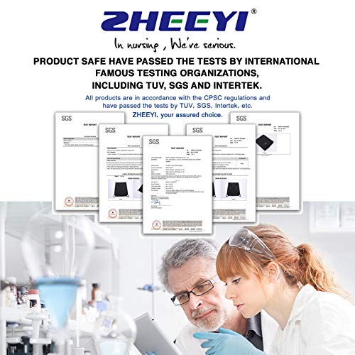 ZHEEYI Multipurpose 39" x 36" Positioning Bed Pad with Reinforced Handles - R...