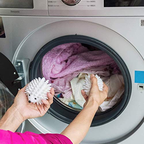 4PCS Hedgehog Reusable Dryer Balls Household Washing Machine Hedgehog Soft La...