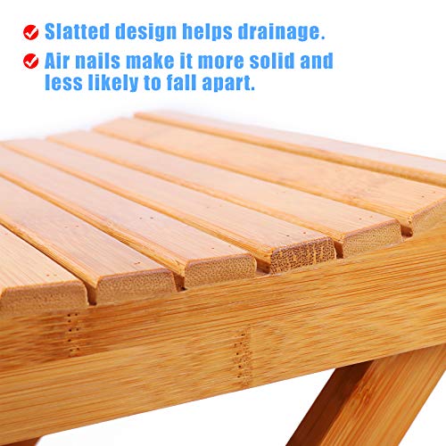 Shower Bench for Inside Shower,Shower Stool for Shaving Legs,Shower Seat for ...