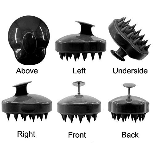 Zhurson Silicone shampoo brush (2pcs), head massage brush,suitable for dry an...