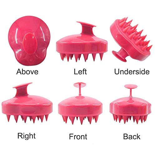 Zhurson Silicone shampoo brush (2pcs), head massage brush,suitable for dry an...