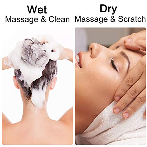 Zhurson Silicone shampoo brush (2pcs), head massage brush,suitable for dry an...