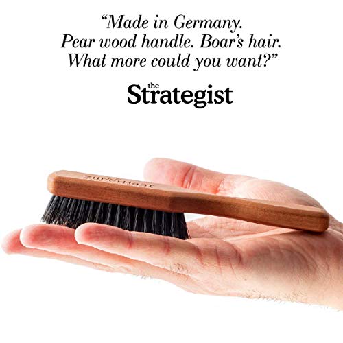 Beard Brush by ZilberHaar - Stiff Boar Bristles - Beard Grooming Brush for Me...
