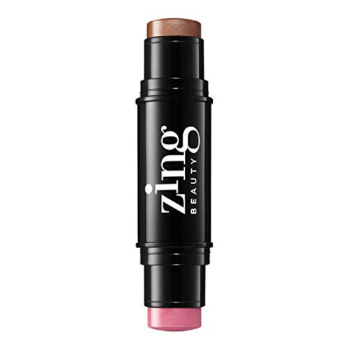 Zing Beauty Shape it blush+bronzer, Bloom, 0.50 Ounce