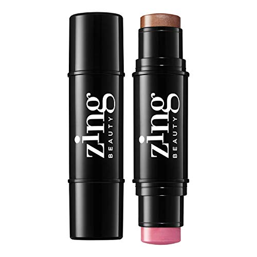 Zing Beauty Shape it blush+bronzer, Bloom, 0.50 Ounce