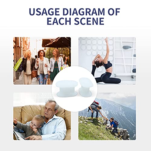 Zinyakon Silicone Toe Separators, 12 Packs of Gel Toe Spacers for Men and Wom...