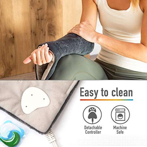 Extra Large Heating Pad (Washable), Back Heating Pad (Relieves Muscle Pain & ...