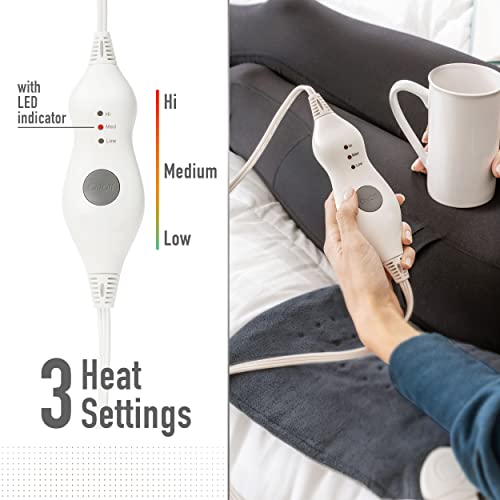 Extra Large Heating Pad (Washable), Back Heating Pad (Relieves Muscle Pain & ...