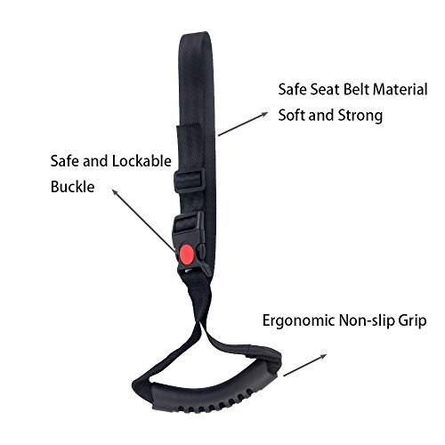 ZipSeven Car Handle 2 Piece Portable Automotive Handle Assistance Mobility Ai...