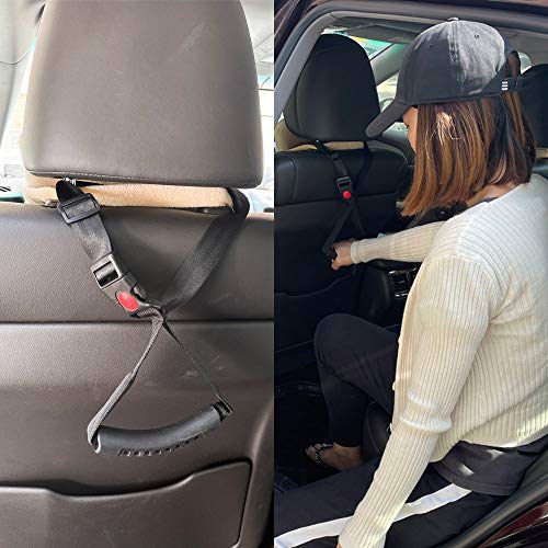 ZipSeven Car Handle 2 Piece Portable Automotive Handle Assistance Mobility Ai...