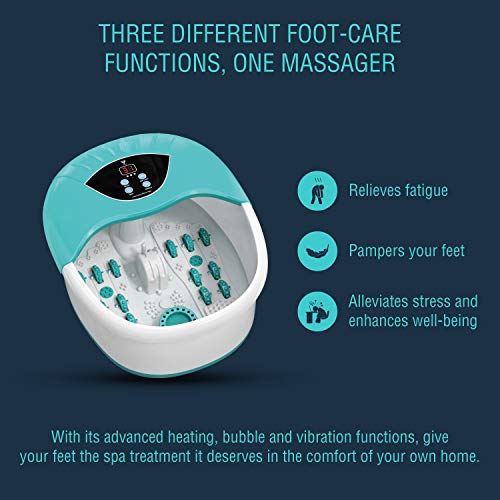 5 in 1 Foot Spa/Bath Massager with Tea Tree Oil Foot Soak with Epsom Salt - w...