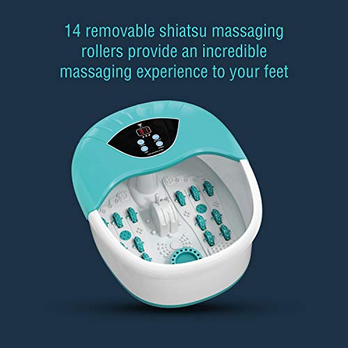 5 in 1 Foot Spa/Bath Massager with Tea Tree Oil Foot Soak with Epsom Salt - w...