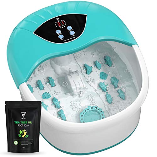 5 in 1 Foot Spa/Bath Massager with Tea Tree Oil Foot Soak with Epsom Salt - w...