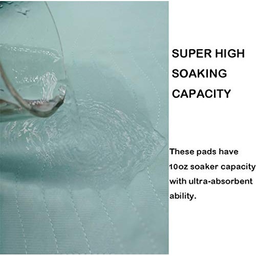 ZISU Pack of 2 Ultra Soft Underpads 36''x 48'',Washable and Reusable Incontin...