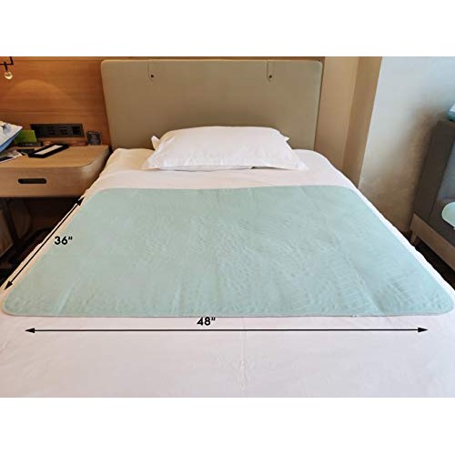 ZISU Pack of 2 Ultra Soft Underpads 36''x 48'',Washable and Reusable Incontin...