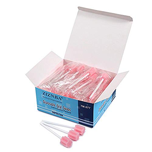 Disposable Oral Swabs, Sterile Dental Sponge Swabsticks Unflavored for Mouth ...