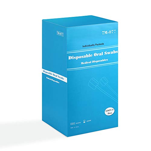 Disposable Untreated Oral Care Swabs, 250 Count (PINK+plum)