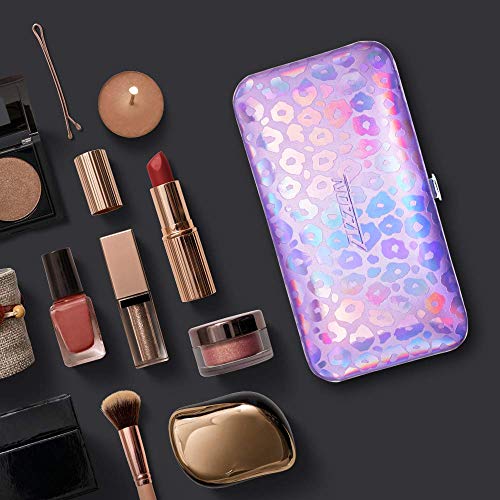 ZIZZON Nail Clippers Kit Manicure Pedicure set with Holographic Case(Purple)