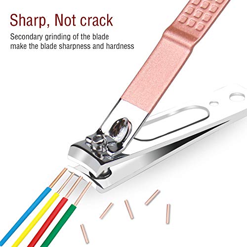 ZIZZON Travel Mini Manicure set Nail Clipper set 10 in 1 Stainless Steel Pedi...