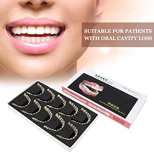 280pcs/10 Set Resin Denture False Teeth, Dental Teeth Teaching Model, Resin D...