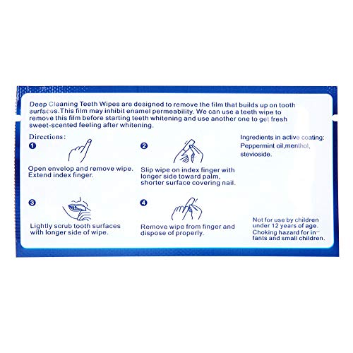 50Pcs Dental Clean Teeth, Dental Floss & Picks Dental Floss Wipe Cloth Tooth ...