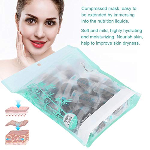 Disposable Facial Mask, 100Pcs/Pack DIY Facial Mask, Individually Wrapped Mas...